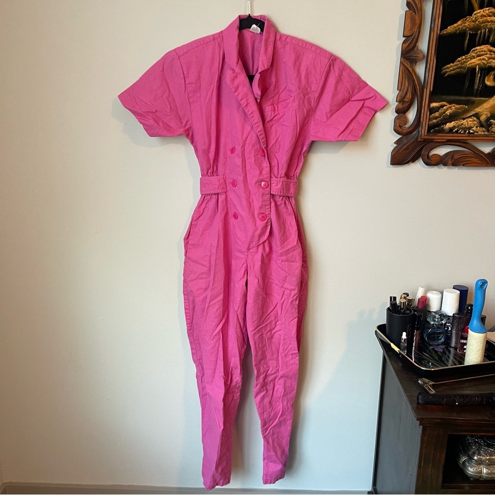80s Cotton/Linen Jumpsuit XS/S